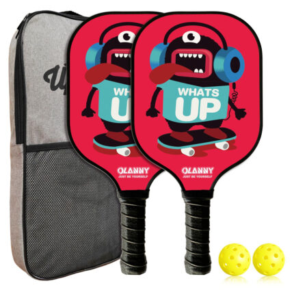 Cartoon Character Print Pickleball Kit
