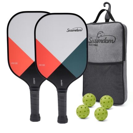 Geometric Print Pickleball Kit Set