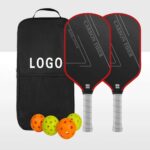 Red Border Textured Pickleball Kit