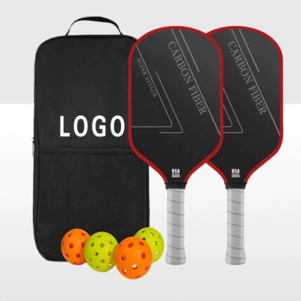 Red Border Textured Pickleball Kit