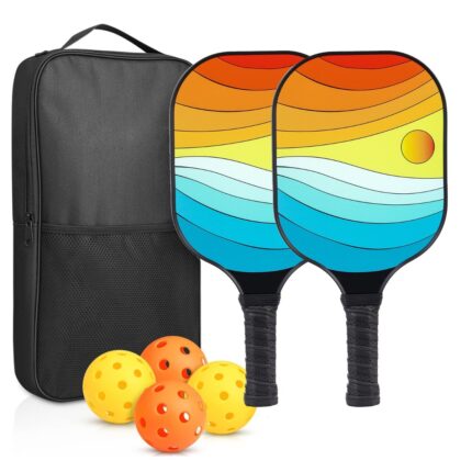 Premium Colorful Pickleball Paddle Set