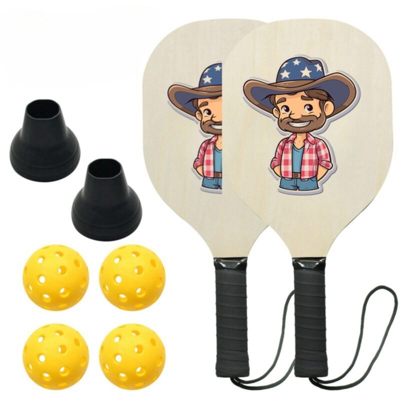 Custom Cowboy Pickleball Paddle Set