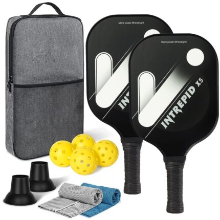 Family Pickleball Kit Set with Towels