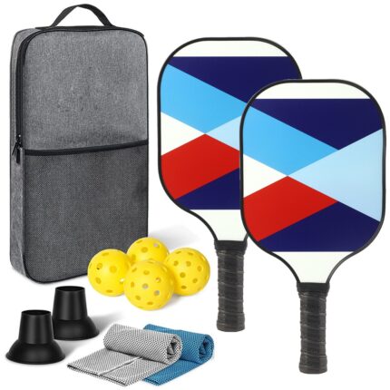 Grey Carry Bag Pickleball Kit with Balls