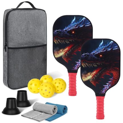 Pickleball Kit with 2 Paddles and Balls