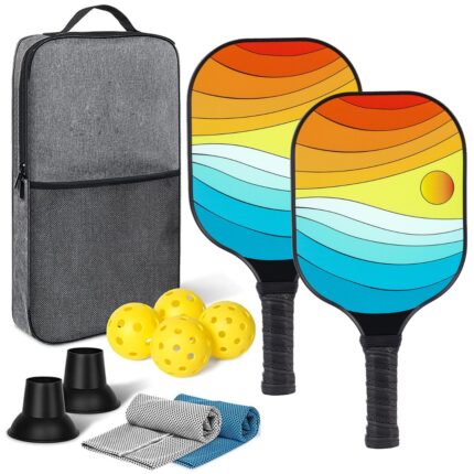 Portable Pickleball Kit with Ball Pickers