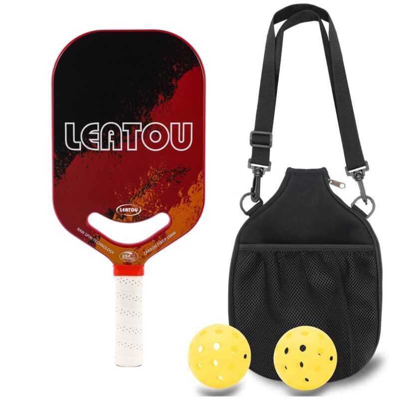 Durable Printed Fire Pickleball Kit