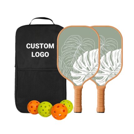 Tropical Leaf Print Pickleball Set