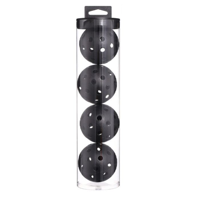 40 Holes Black Pickleball Set Balls