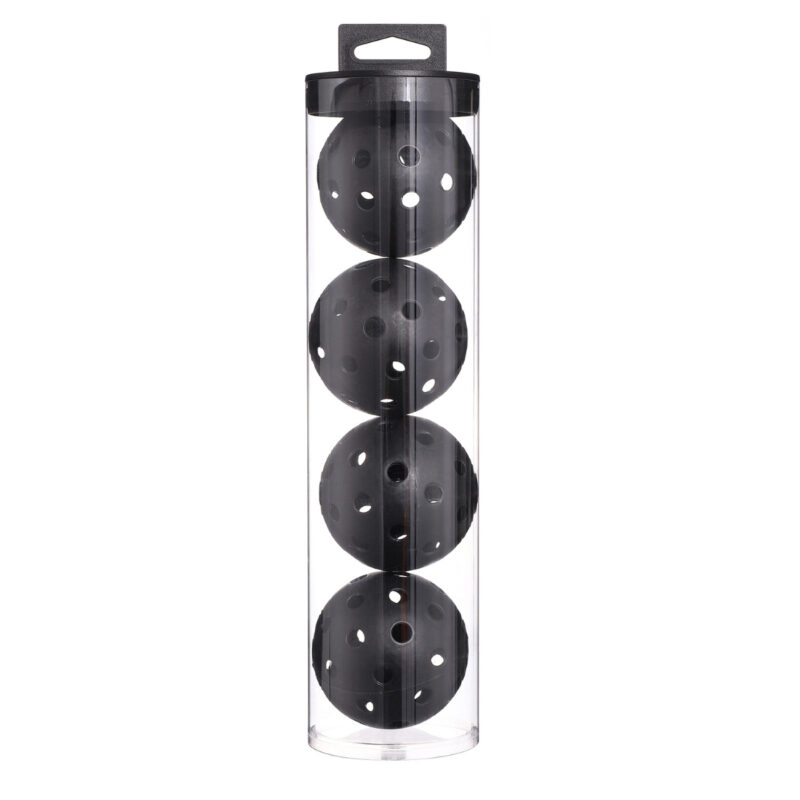 40 Holes Black Pickleball Set Balls