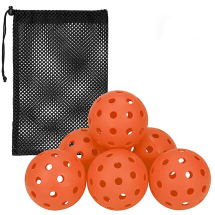 74mm 40 Holes 6 Pcs Pickleballs