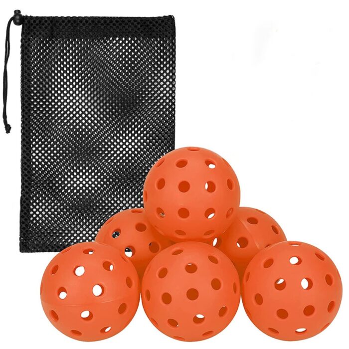 74mm 40 Holes 6 Pcs Pickleballs