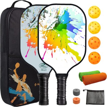 USAPA Abstract Color Paddles Set