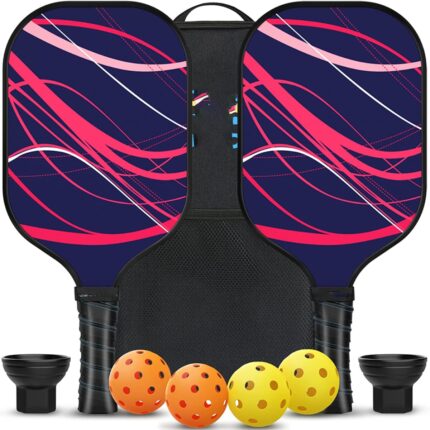 Fiberglass Paddles Set Pickleball Kit