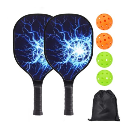 Wooden Paddles Kit with Balls Games