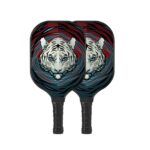 Printed Tiger Face Paddle Games