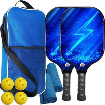USAPA Strong Fiberglass Rackets Set