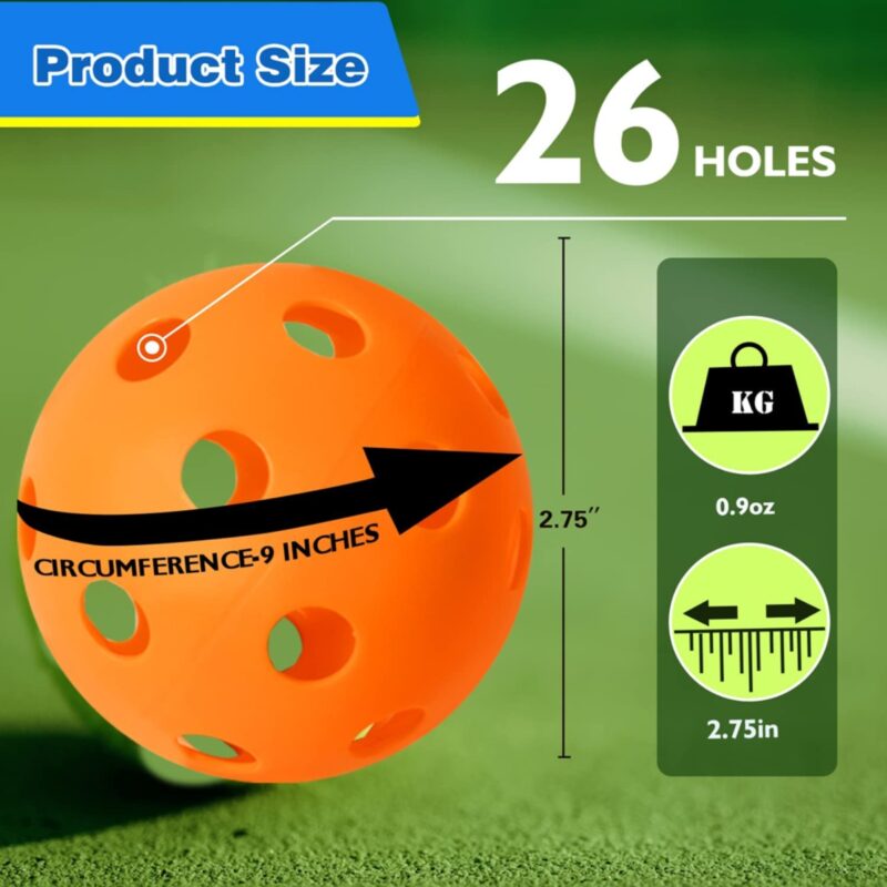 Indoor Training Pickleballs Ball Set