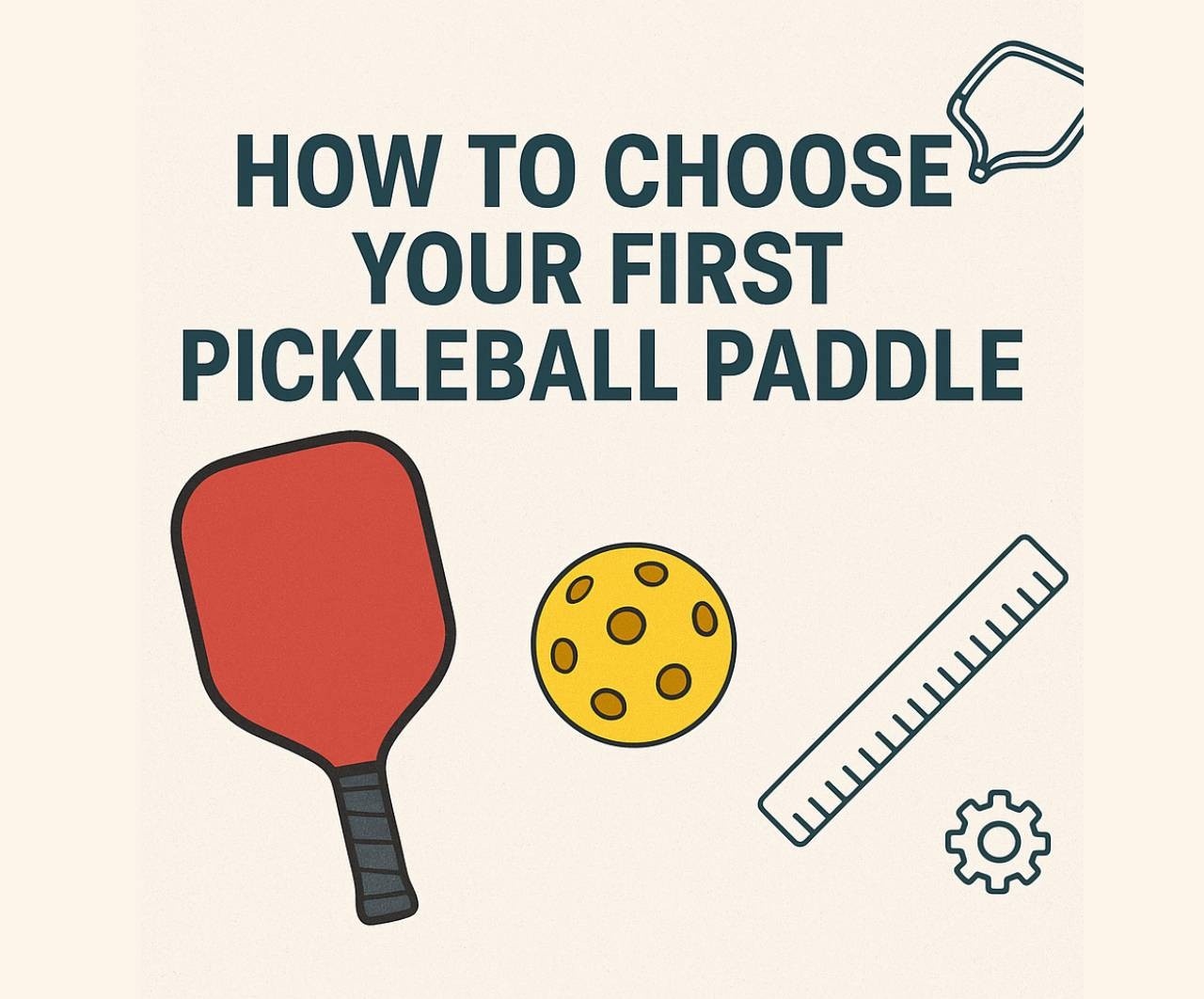 First Pickleball Paddle